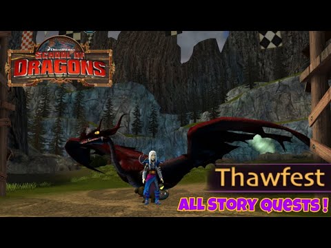 School of Dragons: Thawfest 2023 - All Story Quests!! #httyd #schoolofdragons