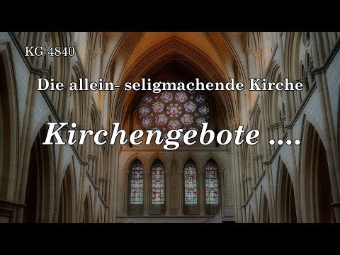 BD 4840 -  KIRCHENGEBOTE ....