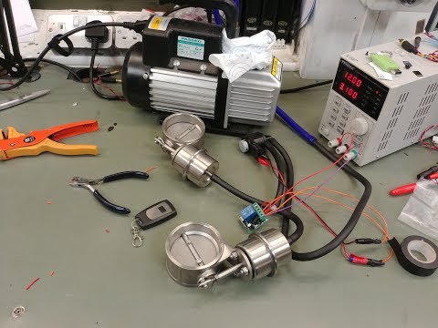 Sportovní výfuk RM s nastavitelnou podtlakovou zvukovou klapkou 350 mm