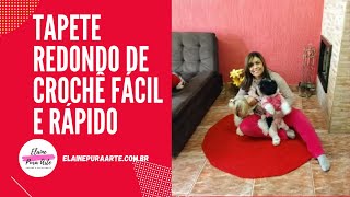 TAPETE REDONDO DE CROCH FCIL E RPIDO