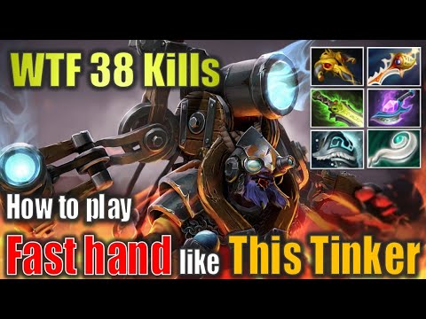 WTF 38 Kills, Super fast hand Tinker.... Pro for sure - [Pos2] |Dota 2 Ultra Graphics 4K UHD