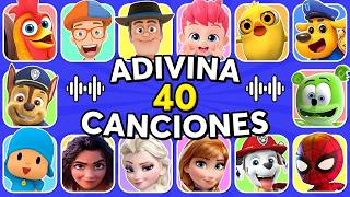 ¡Adivina Las CANCIONES INFANTILES!🤯😀🎶🐮Vaca LOLA 🐸RHENNE🌧️LLUVIA LLUVIA LOLA 😎Adivina Quiz