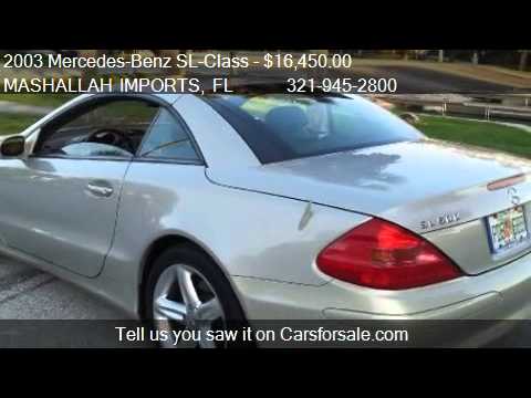 2003 Mercedes-Benz SL-Class SL500 - for sale in Cocoa, FL 32