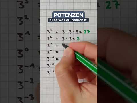 Alles was du zur Berechnung von Potenzen brauchst 🤓💪 #potenzen #mathe #endlichkapiert #lernen