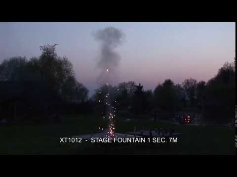 Fajerwerki XT1012 Fontanna sceniczna / Stage Fountain 1sec. 7M Triplex