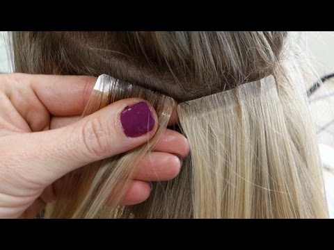 DIY Hair Tape Extensions - Master Hairdresser Johanna Z