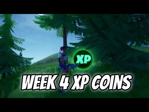 Fortnite Week 4 XP Coin Locations | All Blue, Green and Purple coins
