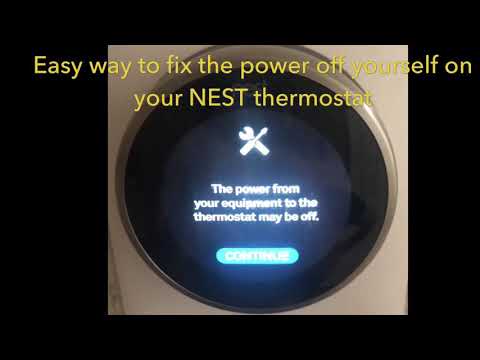How to fix the nest thermostat - error e73 - power off
