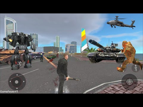 Stone Giant (Stone Tank Fight Police Tank on Bridge) Iron Tank Strike on River - Android Gameplay HD