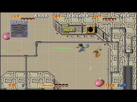 Alien Syndrome two-player gameplay capture