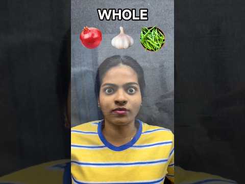 Whole vs Pealed who scared out more?!😱 #shorts #shortsfeed #viralshorts #food #challenge