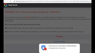 Letsprotectphone.com Your Chrome Is Severely Damaged scam removal video.