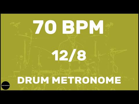 12/8 | Drum Metronome Loop | 70 BPM