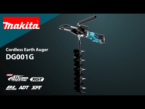 Makita Cordless Earth Auger Machine, 200 ml, 40V, 0 ~ 1,500 rpm, 6.7 kg DG001GZ04 video
