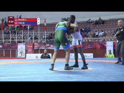 Round 3 GR - 87 kg: G. BASHIR (SUD) v. M. FAIQ (MAR)