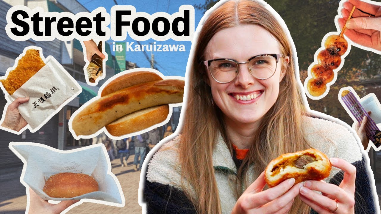 Savor the finest street food in the charming old town of Karuizawa.