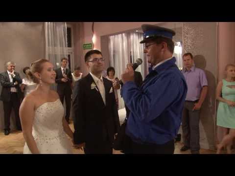 Kasia i Marcin - przyśpiewki weselne w wykonaniu listonosza - kamerzysta na wesele Zawiercie,