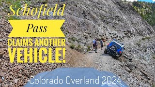 Colorado deadliest trail claims another vehicle, almost! Schofield Pass & the De