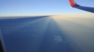 Flying over Anti-Crepuscular Rays