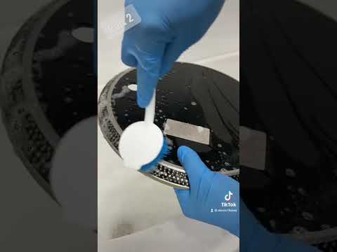 Turntable Tune Up Pt. 2 Turntable Bath #technics #turntable #cleaning