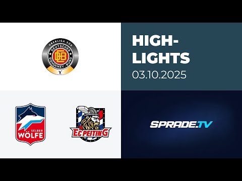 October 3, 2025 - Highlights - Selber Wölfe vs. EC Peiting