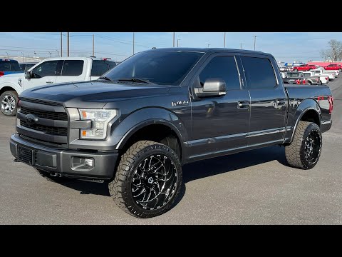 2017 Ford F150 Lariat Covert Edition Leveled on 33s and TIS544 Wheels Review