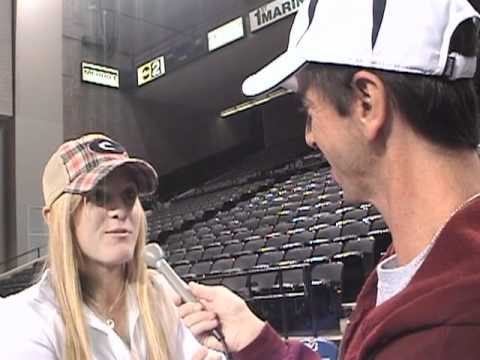 Melanie Oudin with Coleman