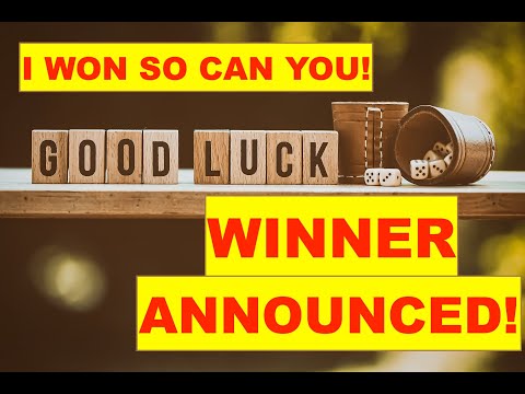 WINNER ANNOUNCED!! / I WON SO CAN YOU / IS IT YOU??? / GIVEAWAY CLOSED