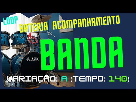Ritmo de Banda do sul Variação: A (Tempo: 140) #bandinhasdosul  #musica #bateria