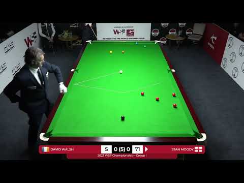 David Walsh vs Stan Moody, WSF 2023 - Cue Ball Path