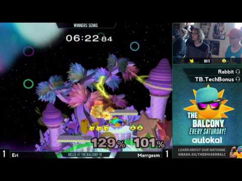 Melee @ the Balcony 91 - Winners Semis ft. Marrgasm (Sheik) VS Eri (Pikachu)