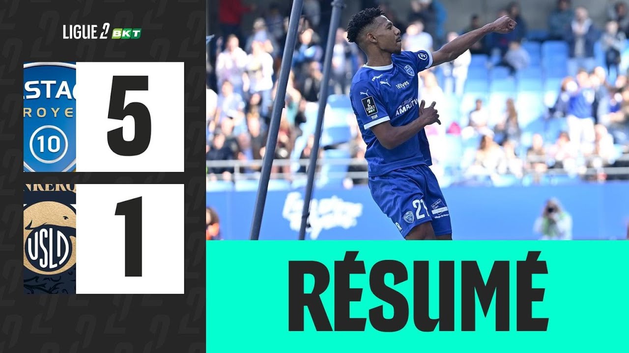 Troyes vs USL Dunkerque Highlights