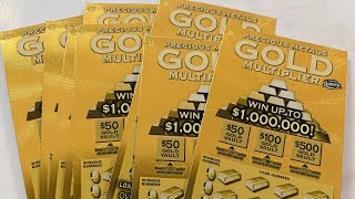 $5 Precious Metals Gold Multiplier tickets! #floridalottery 