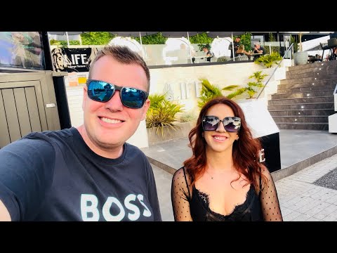 We GOT A LIFE & HIT THE CHAMPAGNE! 🥂 Life Restaurant Costa Adeje Tenerife! Food Review!