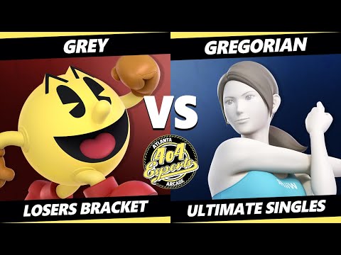 4o4 Smash Night 66 - Grey (Pac-Man) Vs. Gregorian (Wii Fit Trainer) SSBU Ultimate Tournament
