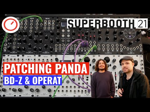 Superbooth 2021: Patching Panda BD-Z Bass Drum & Operat Complex Oscillator Modules