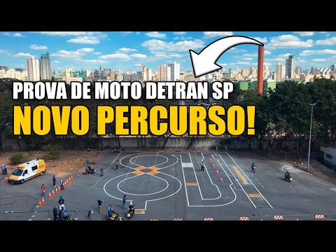 Motorcycle driving test at the São Paulo DMV - NEW COURSE!!