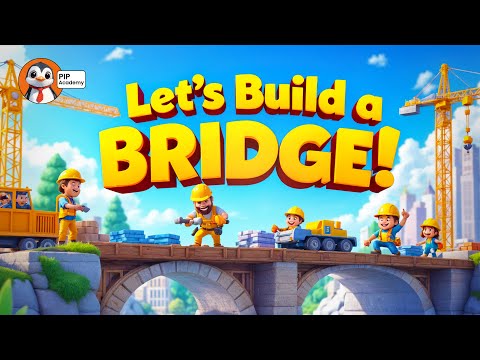 🌉 How Bridges Are Built | Construction Process Explained for kids