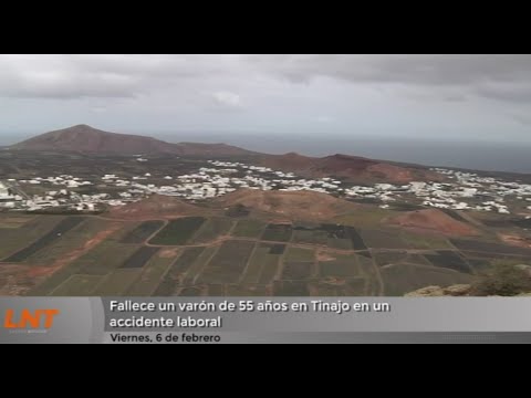 Fallece un varón de 55 años en Tinajo en un accidente laboral
