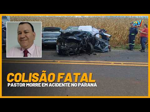( PASTOR MORRE ) Colisão frontal entre 2 carros termina em MORTE na PR-281 em São Jorge D'Oeste PR
