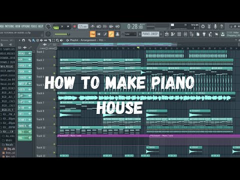HOW TO MAKE PIANO HOUSE!  FL STUDIO TUTORIAL  (FLP, SAMPLES, MIDI, VOCAL)