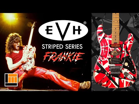 EVH Striped Series Frankie - Red/White/Black Relic