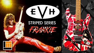 EVH Striped Series Frankie - Red/White/Black Relic