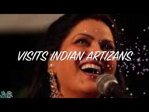Ghazal singer Radhika Chopra visits the Indian Artizans concept store.