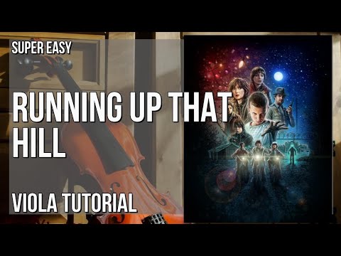 SUPER EASY: How to play Running Up That Hill (Stranger Things)  by Kate Bush on Viola (Tutorial)