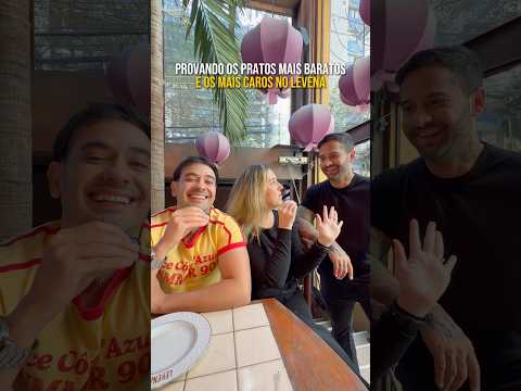 PROVANDO O PRATO MAIS BARATO E O MAIS CARO DO LEVENA ✨