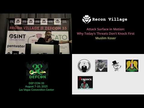 DEF CON 33 Recon Village - Attack Surface in Motion