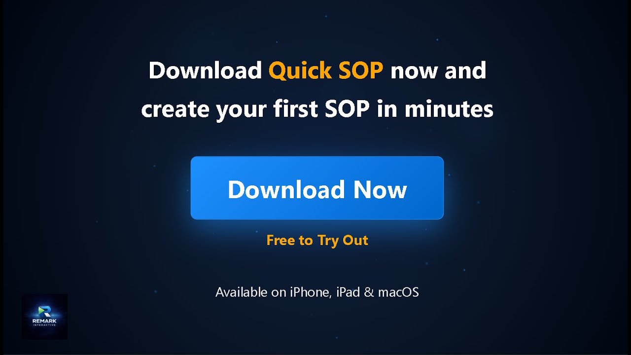 Quick SOP video preview
