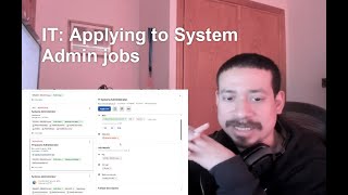IT: Applying to System Admin jobs