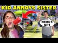 Kid Throwing Stuff At His Sister And Being Annoying In Public Original
